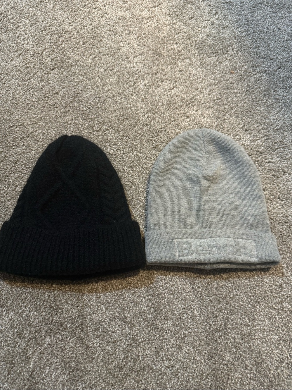 $5 for $20 min order ! Bench Light Gray Embroidered Logo Beanie